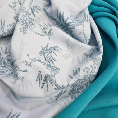 Lụa Bảo Anh In Hoa Văn Giả Gấm - Co giãn, mềm mịn, mát rũ, thấm mồ hôi, 142.5k