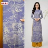 Lụa Bảo Anh In Hoa Văn Giả Gấm - Co giãn, mềm mịn, mát rũ, thấm mồ hôi, 142.5k 10