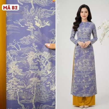 Lụa Bảo Anh In Hoa Văn Giả Gấm - Co giãn, mềm mịn, mát rũ, thấm mồ hôi, 142.5k 10 Lụa Bảo Anh In Hoa Văn Giả Gấm - Co giãn, mềm mịn, mát rũ, thấm mồ hôi, 142.5k 10