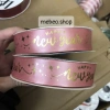 Lụa chữ vàng nổi Happy New Year 2,5cm - Giỏ quà Tết, lẵng quả, giá chỉ 14.000đ 9