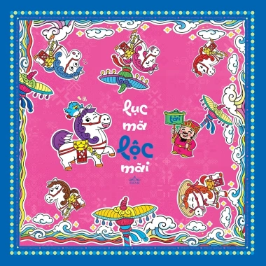 Lục Mã Lộc Mãi Six Horses Endless Fortune - Lụa Latin 70x70cm Giá 148.000₫