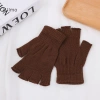 Luimo 1 Đôi Găng Tay Dệt Kim Ngắn Nửa Ngón Nhiều Màu Sắc Ấm Cổ Tay Phụ Kiện Xe Đạp SBS 9