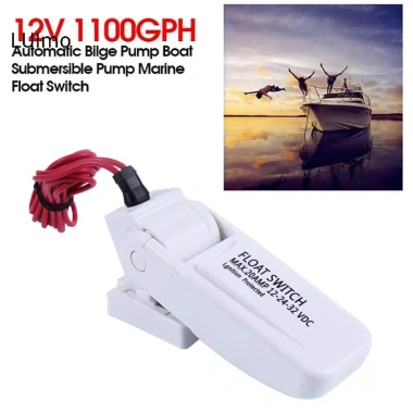 LUImo 12V 1.100GPH Máy bơm chân vịt tự động thuyền, chìm, phao biển U7W6 SBS - 121.608 VND