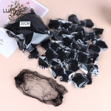 Luimo 50 chiếc lưới tóc đen co giãn, bun tóc vô hình 30-60cm - Giá chỉ 64.000₫ 4