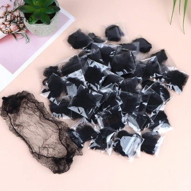 Luimo 50 chiếc lưới tóc đen co giãn, bun tóc vô hình 30-60cm - Giá chỉ 64.000₫ 5