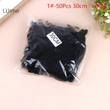 Luimo 50 chiếc lưới tóc đen co giãn, bun tóc vô hình 30-60cm - Giá chỉ 64.000₫ 10