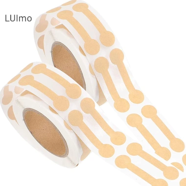 Luimo 500 Cái Lốc Trang Sức Giá Thẻ Tự Dính Tròn Barbell Dán Nhãn DIY SBS Giá ưu đãi 43.524₫