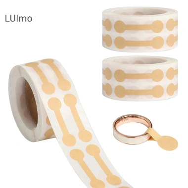 Luimo 500 Cái Lốc Trang Sức Giá Thẻ Tự Dính Tròn Barbell Dán Nhãn DIY SBS Giá ưu đãi 43.524₫