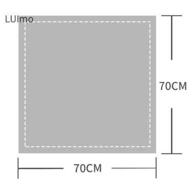 Luimo 70cm Houndstooth Khăn Vuông Nữ Lụa Cơ Đốc Nhân Chữ Cái Thời Trang Đa Năng 5