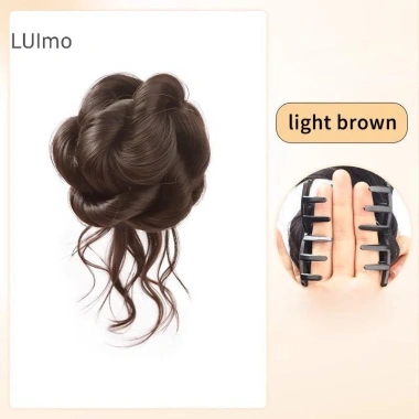 LUImo Bun Chignon Lộn Xộn - Kẹp Trong Tóc Lông Tơ Xoăn Đuôi Ngựa SBS Nữ