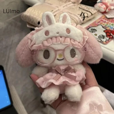 LUImo Búp Bê Anime Đeo Kính Sang Trọng Móc Khóa Túi Ba Lô Đôi Mặt Dây Chuyền SBS