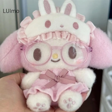 LUImo Búp Bê Anime Đeo Kính Sang Trọng Móc Khóa Túi Ba Lô Đôi Mặt Dây Chuyền SBS