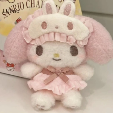 LUImo Búp Bê Anime Đeo Kính Sang Trọng Móc Khóa Túi Ba Lô Đôi Mặt Dây Chuyền SBS