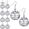 LUImo Đôi Bông Tai 70s Bạc Disco, Thiết Kế Retro Thoáng Mát, Giá Ưu Đãi 41.580₫ 2