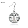 LUImo Đôi Bông Tai 70s Bạc Disco, Thiết Kế Retro Thoáng Mát, Giá Ưu Đãi 41.580₫ 4