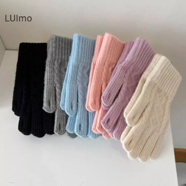 LUImo Găng Tay Dệt Kim Thu Đông - Cảm Ứng, Ấm Áp, Cách Nhiệt, Cute Unisex
