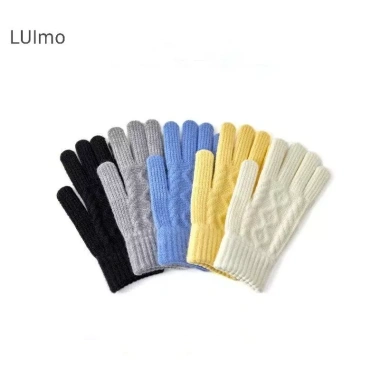 LUImo Găng Tay Dệt Kim Thu Đông - Cảm Ứng, Ấm Áp, Cách Nhiệt, Cute Unisex