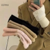 Luimo Giả Chồn Lông Cừu Mềm Mại Nửa Ngón Găng Tay Nữ Ấm Áp Sang Trọng SBS 2