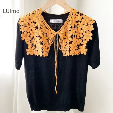 Luimo Hoa Ren Rỗng Khăn Choàng Đa Năng Màu Ren - Trang Trí Áo Nữ Xuân Thu SBS 2