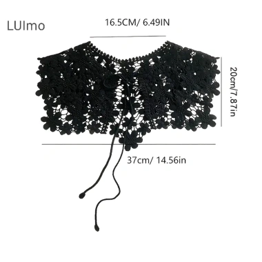 Luimo Hoa Ren Rỗng Khăn Choàng Đa Năng Màu Ren - Trang Trí Áo Nữ Xuân Thu SBS 5