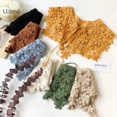 Luimo Hoa Ren Rỗng Khăn Choàng Đa Năng Màu Ren - Trang Trí Áo Nữ Xuân Thu SBS 6