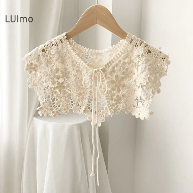 Luimo Hoa Ren Rỗng Khăn Choàng Đa Năng Màu Ren - Trang Trí Áo Nữ Xuân Thu SBS 8