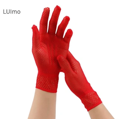 Luimo Hot Fishnet Găng Tay Lưới Ren Nữ Đen Trắng - Bảo Vệ Thanh Lịch Giá 25.623₫ 9