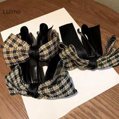 LUImo kẹp tóc nơ mũ chuối vải Hàn Quốc – Thiết kế đơn giản, thời trang, chỉ 51.408 VND