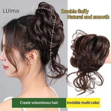 Luimo Kẹp Tóc Scrunchy SBS Co Giãn - Tóc Bun Chignon Lộn Xộn Xoăn Đa Dạng Giá 32.184đ 4