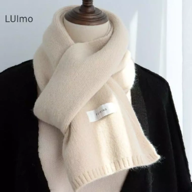 LUImo Khăn Len Cặp Đôi Dệt Kim Phong Cách Hàn Quốc Màu Trơn Ấm Áp Cho Học Sinh Thu Đông Giá Ưu Đãi 56,520 VND 4