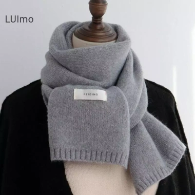 LUImo Khăn Len Cặp Đôi Dệt Kim Phong Cách Hàn Quốc Màu Trơn Ấm Áp Cho Học Sinh Thu Đông Giá Ưu Đãi 56,520 VND 6