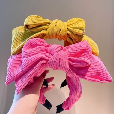 Luimo Nơ Lớn Vintage cho Nữ - Tai Mũ Băng Đô, Phụ Kiện Tóc Vòng SBS 41.796 VND 4