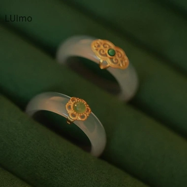 Luimo Retro Ngọc Nhẫn Đá Tối Giản - Trang sức tay SBS, giảm giá 33.370 VND 3