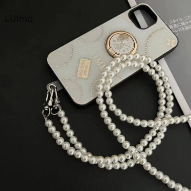 Luimo Sling SBS Dây Đeo Ngọc Trai Chống Mất - Vòng Cổ Ngang An Cho Điện Thoại 5