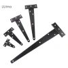 Luimo Sơn Đen Hình Chữ T Bản Lề Tam Giác cho Tủ Cửa, Cửa Bản Lề Phần Cứng SBS 2