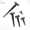 Luimo Sơn Đen Hình Chữ T Bản Lề Tam Giác cho Tủ Cửa, Cửa Bản Lề Phần Cứng SBS 4