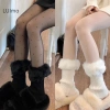 Luimo Thu Đông Ngắn Lật Trọng Nữ - Legging Nhiệt Tất JK Gió Dệt Kim Len SBS 2