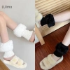 Luimo Thu Đông Ngắn Lật Trọng Nữ - Legging Nhiệt Tất JK Gió Dệt Kim Len SBS 3