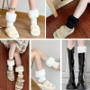 Luimo Thu Đông Ngắn Lật Trọng Nữ - Legging Nhiệt Tất JK Gió Dệt Kim Len SBS 4