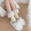Luimo Thu Đông Ngắn Lật Trọng Nữ - Legging Nhiệt Tất JK Gió Dệt Kim Len SBS 8