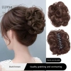 Luimo Tóc Bun Sống Động Bud Co Giãn Nữ Lộn Xộn Giả Miếng Lót Tóc Nhiệt Độ Cao Lụa SBS 6