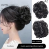 Luimo Tóc Bun Sống Động Bud Co Giãn Nữ Lộn Xộn Giả Miếng Lót Tóc Nhiệt Độ Cao Lụa SBS 8