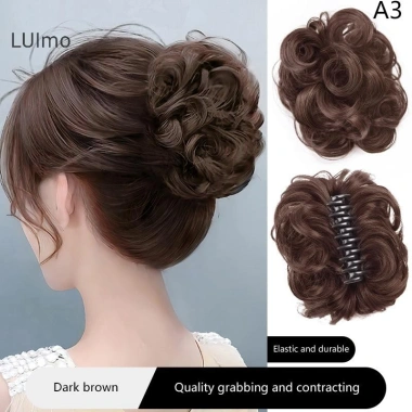 Luimo Tóc Bun Sống Động Bud Co Giãn Nữ Lộn Xộn Giả Miếng Lót Tóc Nhiệt Độ Cao Lụa SBS 9 Luimo Tóc Bun Sống Động Bud Co Giãn Nữ Lộn Xộn Giả Miếng Lót Tóc Nhiệt Độ Cao Lụa SBS 9