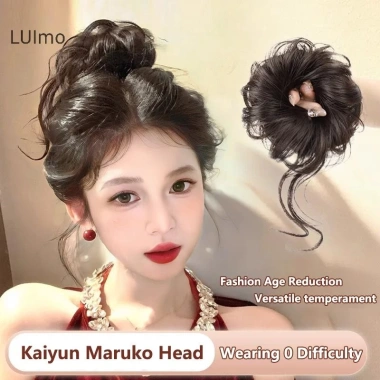 Luimo Tóc Tổng Hợp Bun Lông Tơ Xoăn Co Giãn Đuôi Ngựa Fixator Phần Mở Rộng Nữ SBS 49.680đ