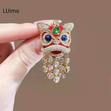 LUImo Trâm Cài Động Vật Dễ Thương Cung Ngựa & Sư Tử - Quà Tặng Năm Mới
