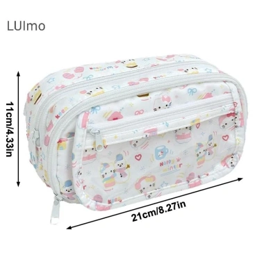 LUImo Túi Xách Hộp Đựng Bút Chì Nhiều Lớp Hoạt Hình Dễ Thương - Dung Lớn, SBS, Quà Tặng Sinh Viên