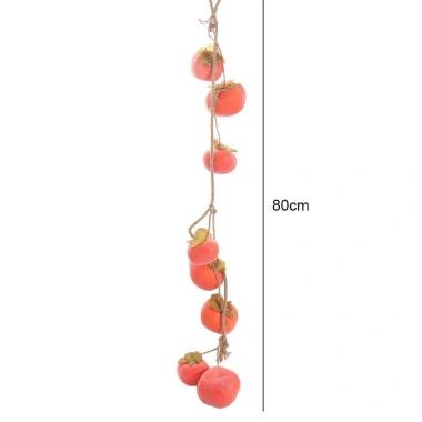 LUNANOV Quả Hồng Nhân Tạo 80cm - 8 Quả Nhựa Cam, Trái Cây Sương Mù, Hoa Hồng, Mặt Dây Chuyền Nhà Hàng 67.100₫