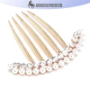 Lược 5 răng Onetimingfine ngọc trai pha lê - Kẹp tóc cưới, kim cương giả, 27.000đ 6