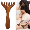 Lược Massage Gỗ Đàn Hương 5 Móng GlowNest - Máy Mát Xa Huyệt Đầu, Thư Giãn Da Đầu, Giảm Căng Thẳng 3