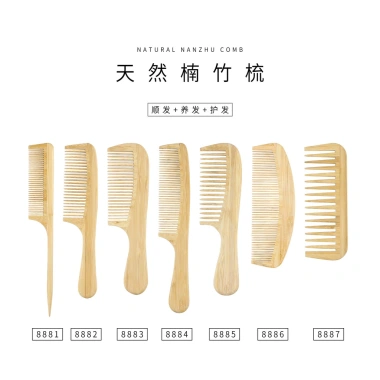 Lược Tre Dual Sử Dụng Rộng Tooth – Tay Cầm Đuôi Nhọn, Chải Tóc Nhẹ Nhàng, Handmade gia đình